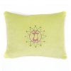 Chakra Kissen für das Herzchakra in grün mit Chakra Symbol Anahata