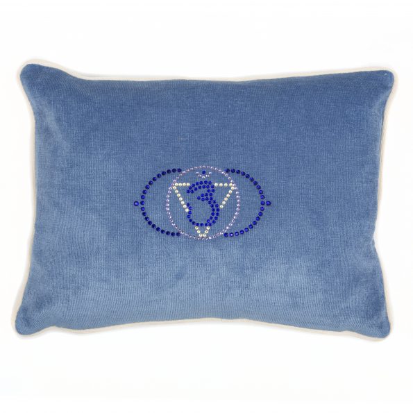 Chakra cushion dark blue Forehead chakra Chakra symbol 3rd eye