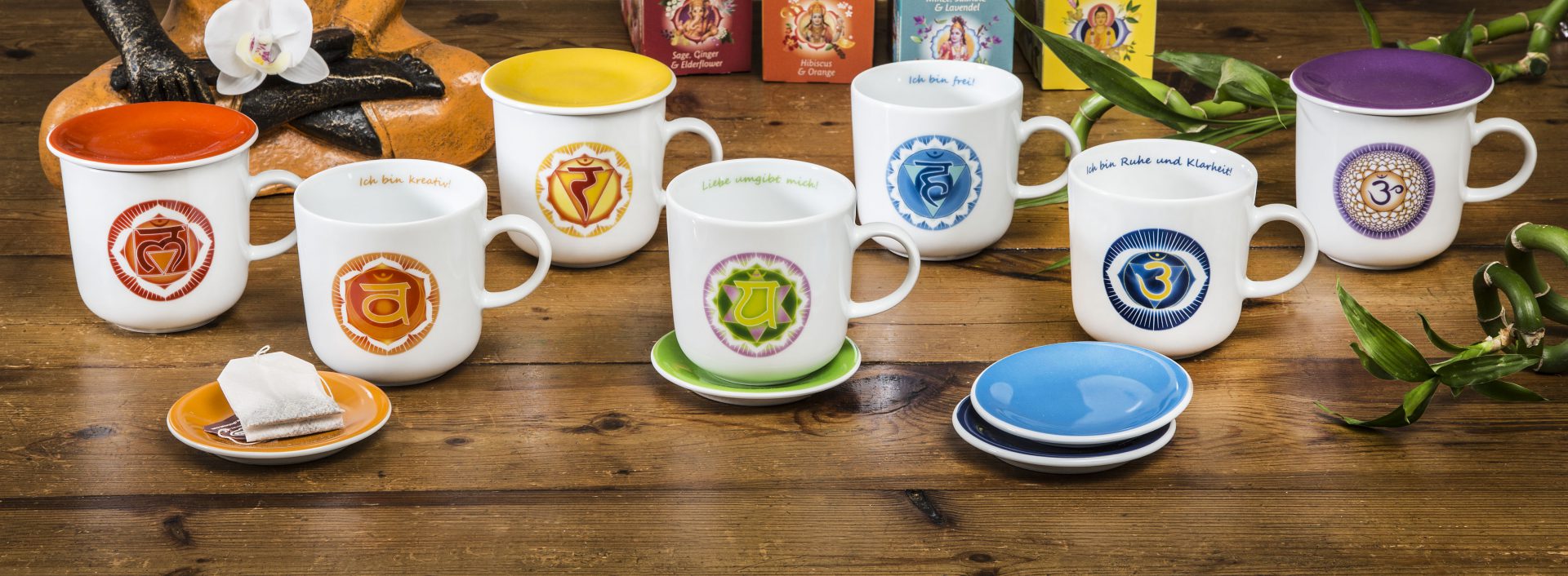 Chakra cups for all 7 chakras