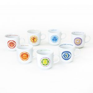 Chakra TassenSet 7 Chakren mit Chakra Affirmationen