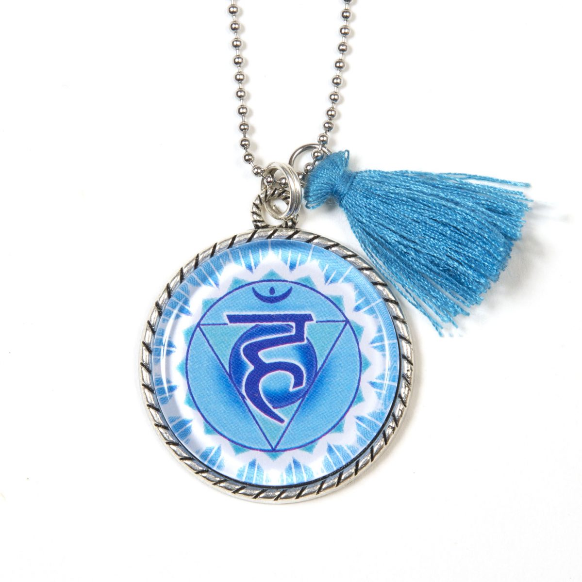 Chakra necklace throat chakra symbol