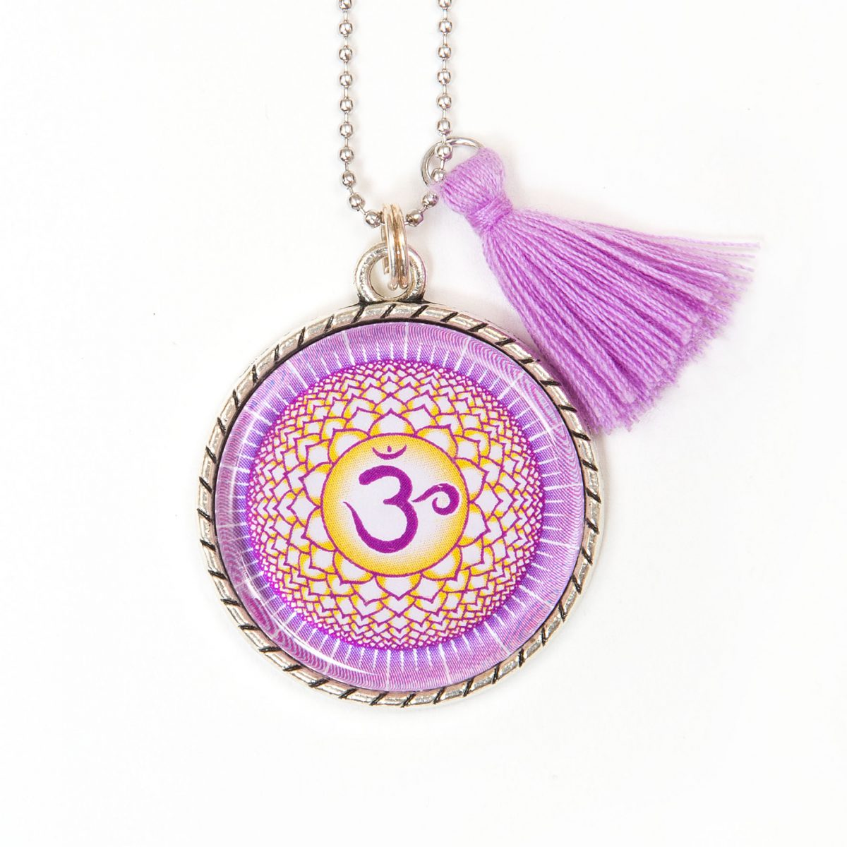 Chakra necklace crown chakra symbol