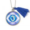 Chakra Kette 3.Auge Chakra Schmuck Ajna Chakra Medaillon Kette Halskette StirnChakra 6.Chakra