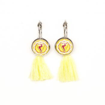 Chakra Ohrringe Solarplexuschakra Symbol Chakra Schmuck Manipura
