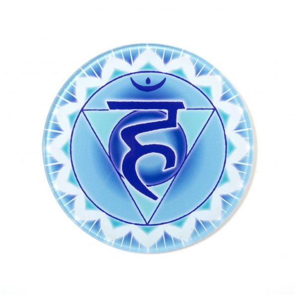 Chakra coaster throat chakra symbol