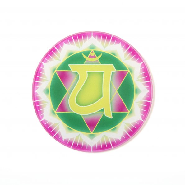 Chakra Untersetzer Herzchakra Symbol