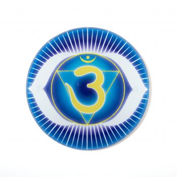 Chakra Untersetzer Stirnchakra Symbol