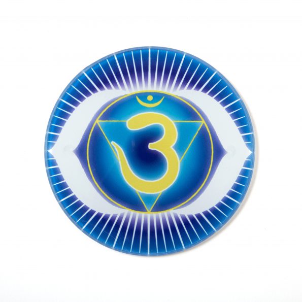 Chakra coaster forehead chakra symbol