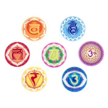 Chakra coasters all 7 chakra colors