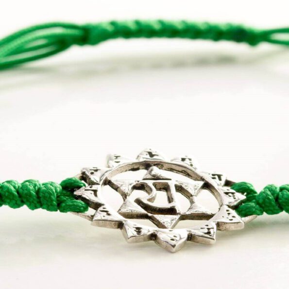 Chakra bracelet Anahata chakra symbol