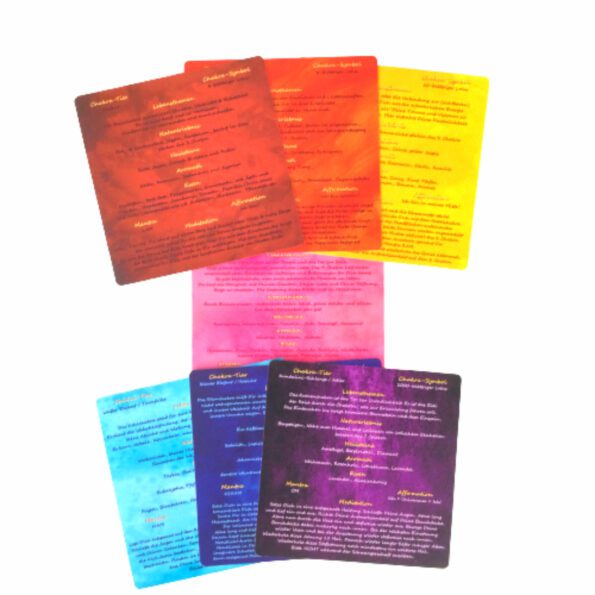 Chakra Kartenset für alle 7 Chakren