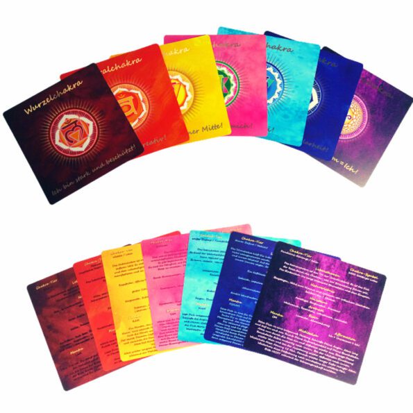 Chakra Kartenset für alle 7 Chakren