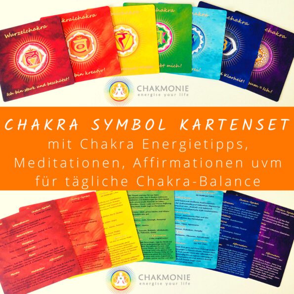 Chakra Kartenset für alle 7 Chakren