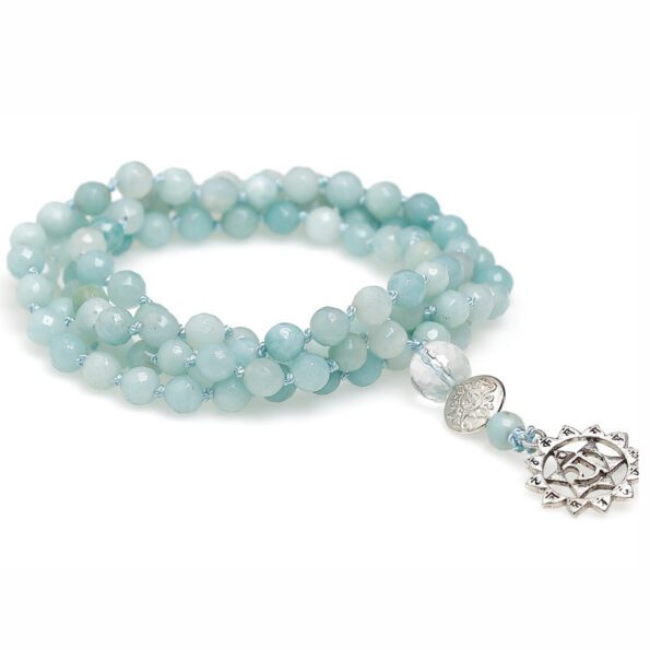 Amazonite yoga necklace 4th chakra Heart chakra