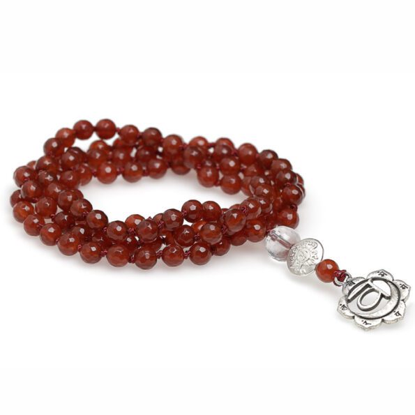 Yoga necklace carnelian 2nd chakra sacral chakra