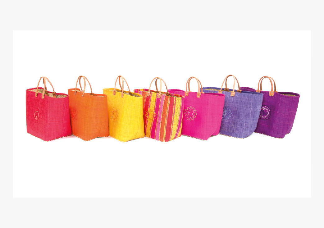 Chakra bags with chakra symbols Chakra Korbtaschen Chakra Umhängetaschen