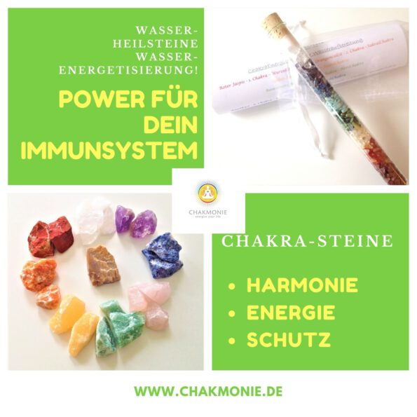 Chakra water stick Chakra gemstone mixture