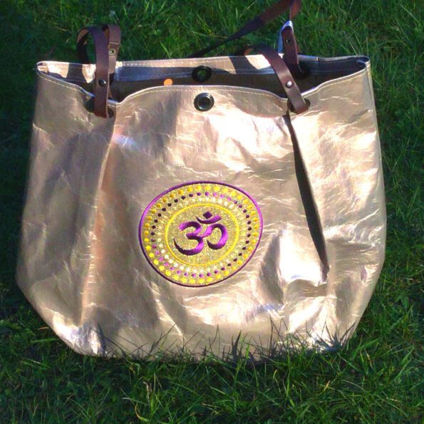 Chakra bag OM chakra symbol vegan leather look