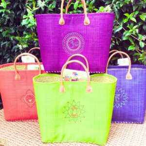 Taschen in Chakrafarben